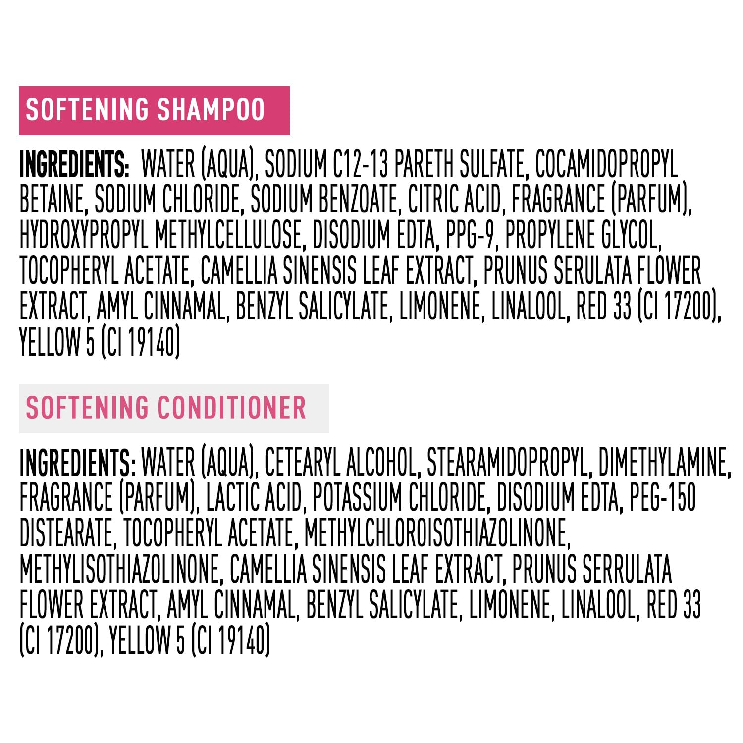 Suave Shampoo & Conditioner Set, Wild Cherry Blossom – Everyday Softening Formulas with Cherry Blossom Extract & Vitamin E, 22.5 Oz Ea (2 Piece Set)